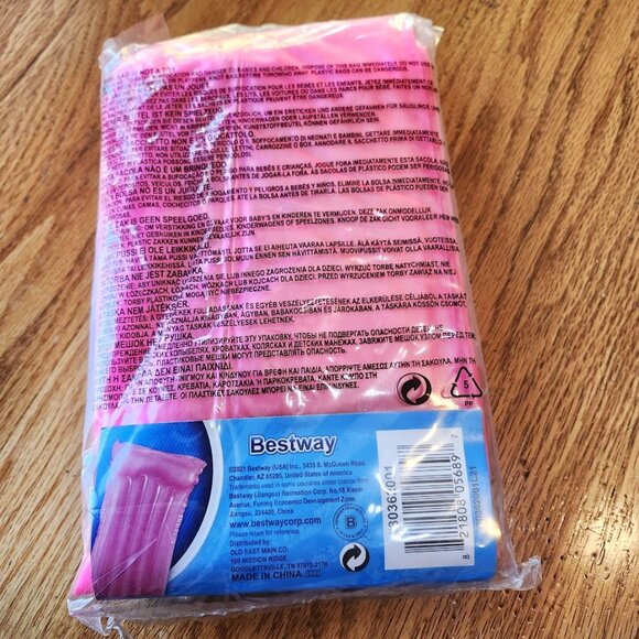 Bestway H2oGo! Deluxe Comfort Air Mat w/ pillow" Blow up Float 64.6" x 24.8" NEW - Picture 4 of 4